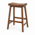 Hocker aus Holz, Eiche Braun, 60cm