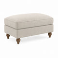 Stoffgepolsterte Bank Hellbeige Rechteckig 120 cm