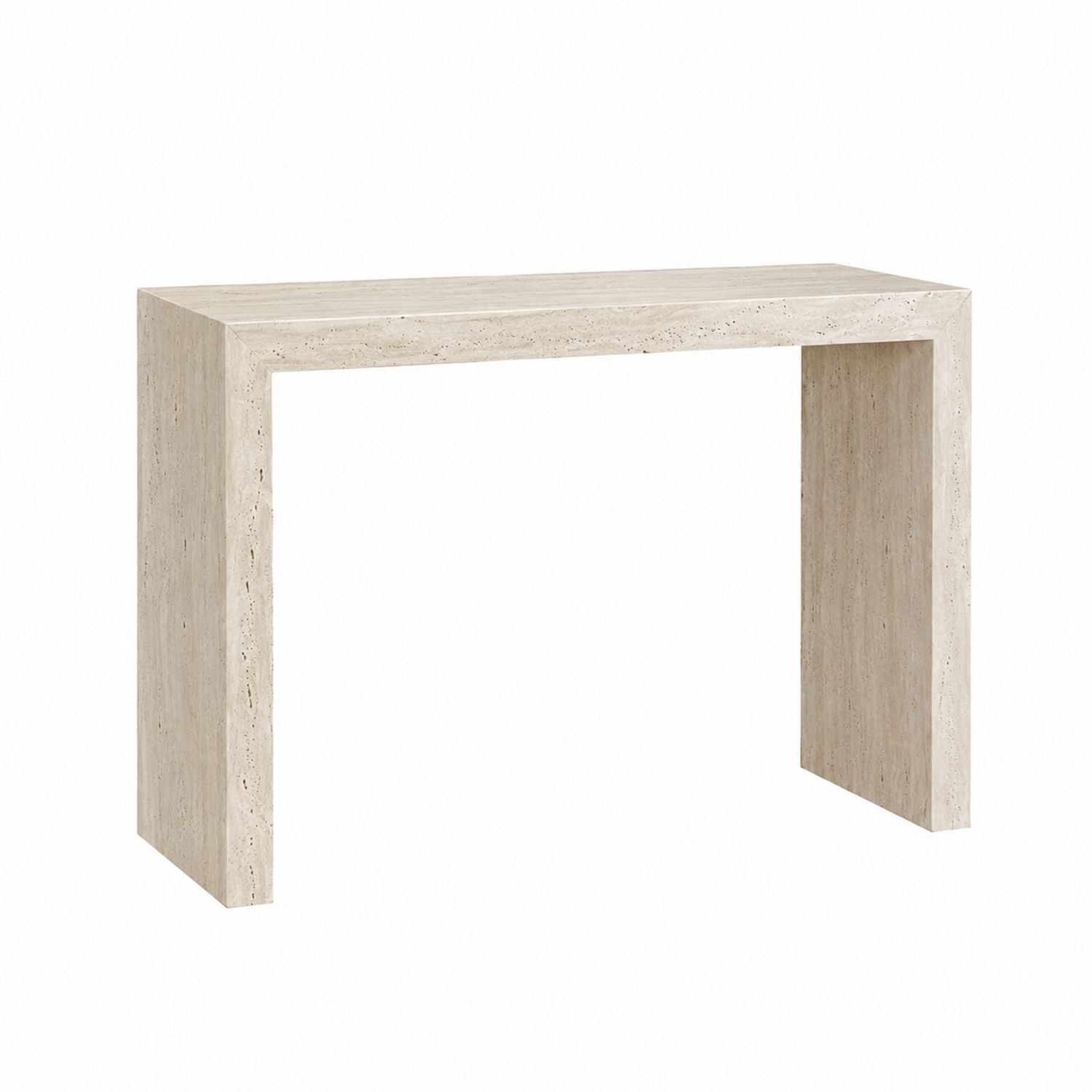Rechteckiger Travertin-Konsolentisch 120cm