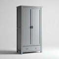Wardrobe Wood 90x50x190 cm – Grey – Classic Design