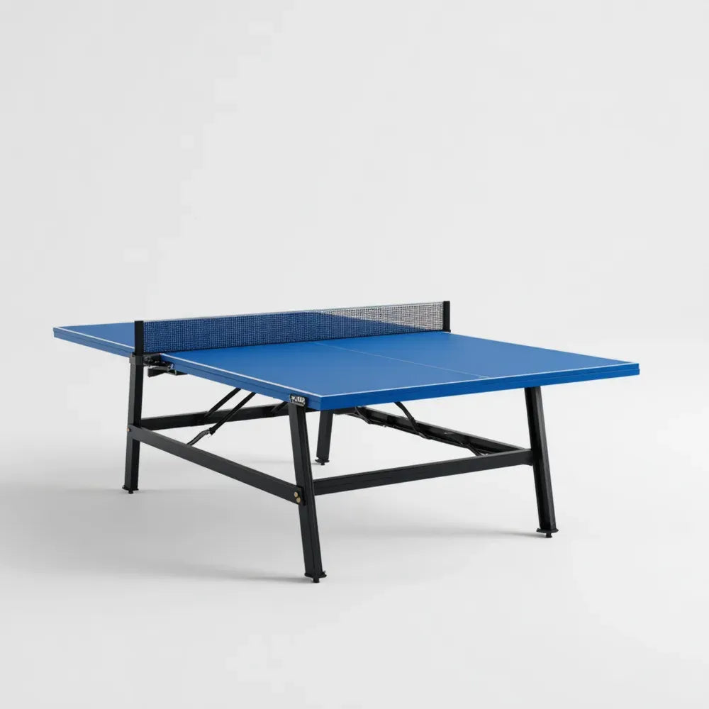 Table Tennis Table 274x152.5x76 cm Foldable - Blue - Indoor Use
