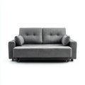 Sofa Bed Fabric Upholstered 200x90x85 cm - Grey - Modern Design