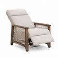 Liegesessel mit Polyesterbezug und Holzrahmen Beige