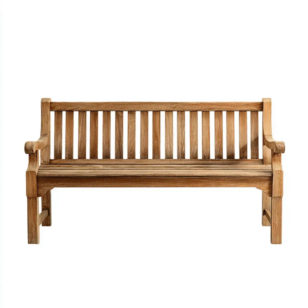 Outdoor Patio Bench 150x60x90 cm – Natural Finish – Classic Design