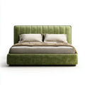 Double Bed Velvet Upholstery 200x150x100 cm - Green - Modern Design