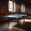 Foldable Indoor Table Tennis Table - 274x152x76 cm - Blue